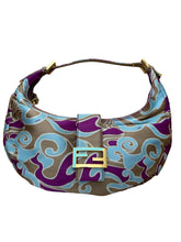 Load image into Gallery viewer, FENDI Psychedelic Swirl Croissant Bag
