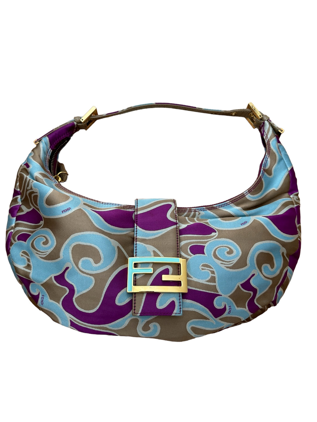 FENDI Psychedelic Swirl Croissant Bag