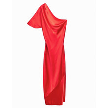 Load image into Gallery viewer, Fleur du Mal One Shoulder Bias Slip Dress
