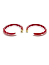 Load image into Gallery viewer, Alison Lou 14k Gold Plated &amp; Lucite Medium Jelly Hoop Earrings
