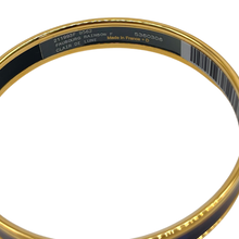Load image into Gallery viewer, Hermès Faubour G Rainbow Gold Plated Enamel Thin Bracelet
