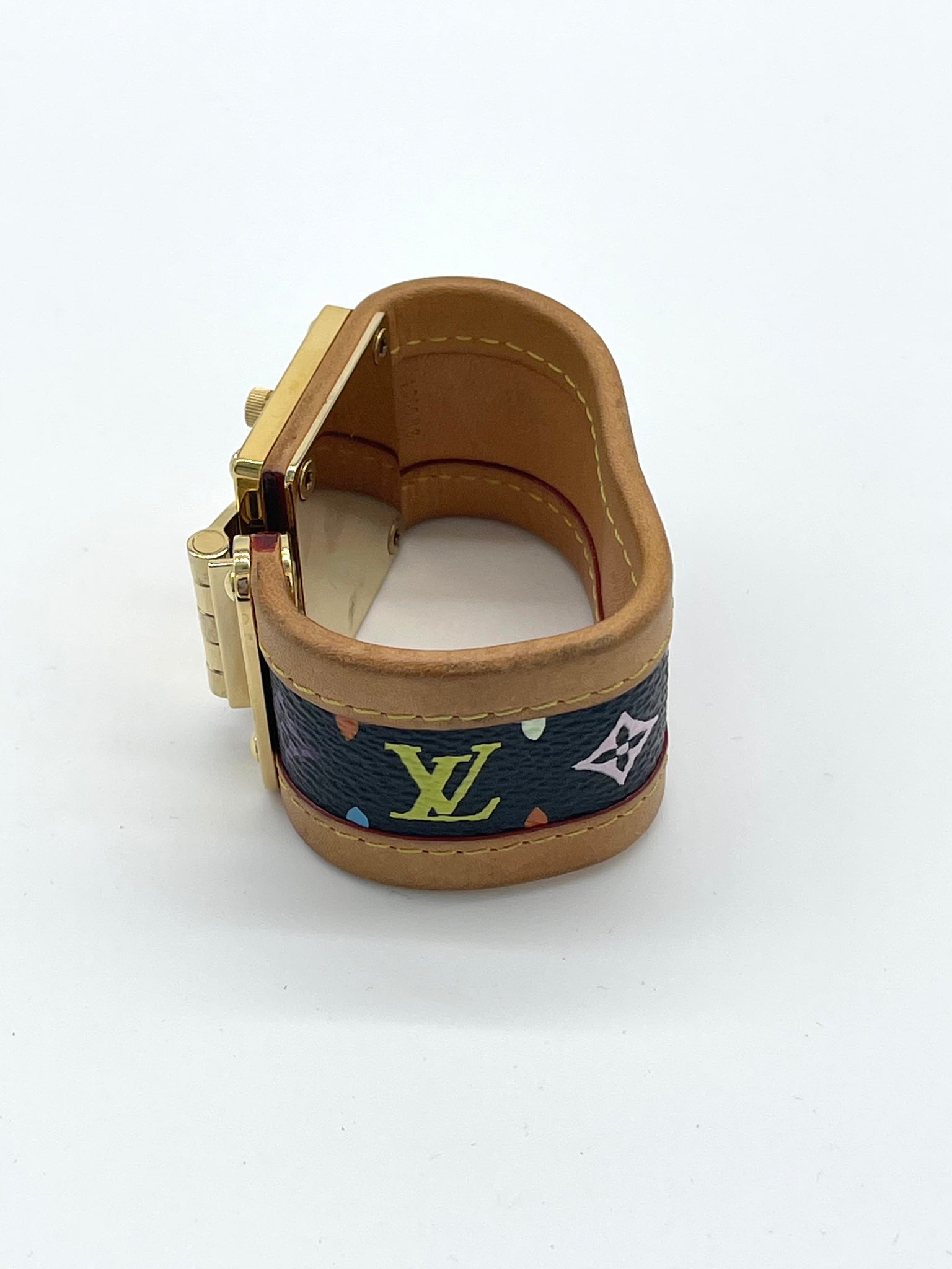 Louis Vuitton Takashi Murakami Black Multicolor S-Lock Bracelet