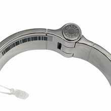 Load image into Gallery viewer, Hermès Charniere Plain Palladium Plated Enamel Wide Bracelet
